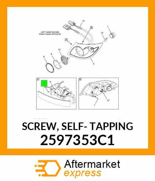 SCREW, SELF- TAPPING 2597353C1