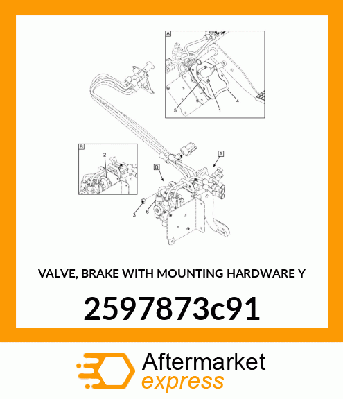 VALVE, BRAKE WITH MOUNTING HARDWARE Y 2597873c91