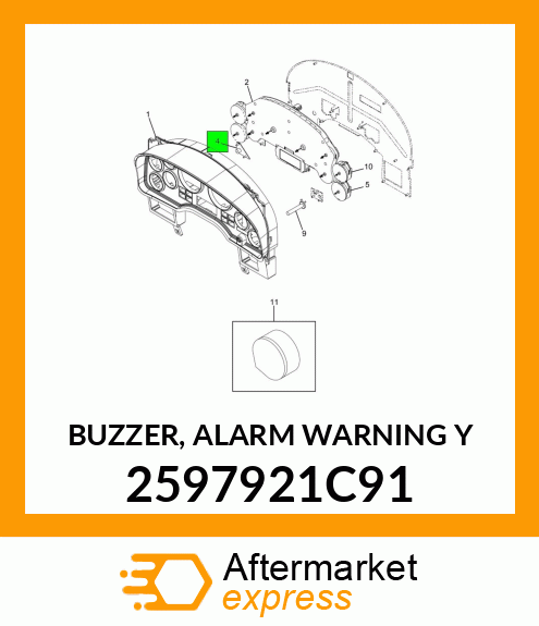 BUZZER, ALARM WARNING Y 2597921C91