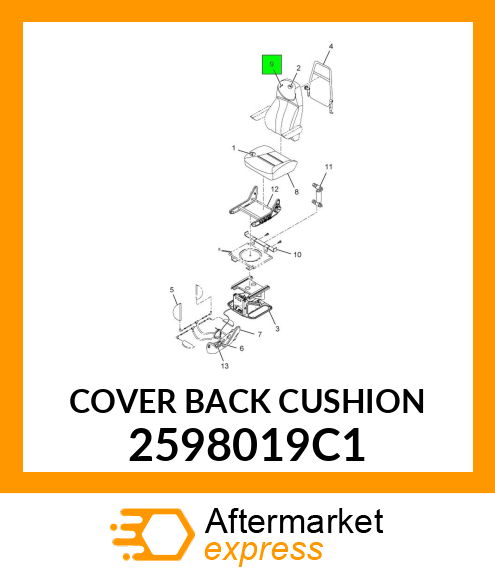 COVER BACK CUSHION 2598019C1