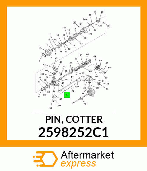 PIN, COTTER 2598252C1