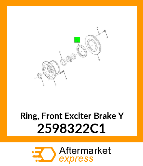 Ring, Front Exciter Brake Y 2598322C1