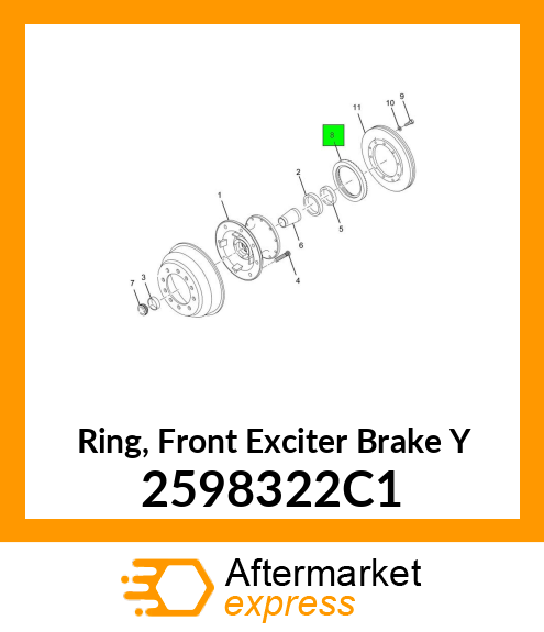 Ring, Front Exciter Brake Y 2598322C1