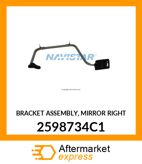 BRACKET ASSEMBLY, MIRROR RIGHT 2598734C1