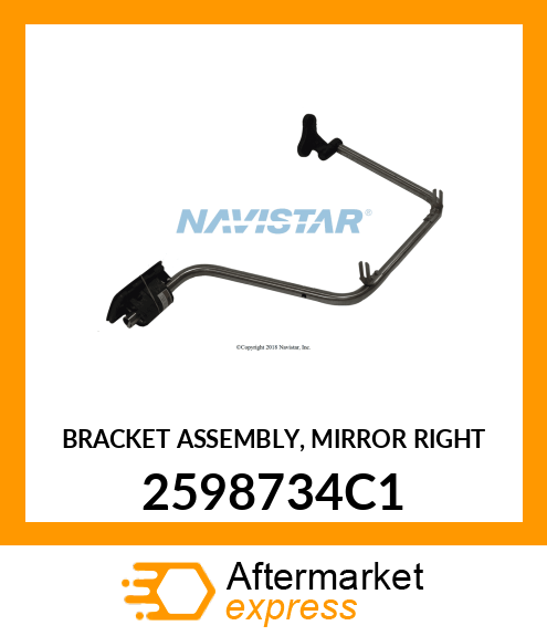 BRACKET ASSEMBLY, MIRROR RIGHT 2598734C1