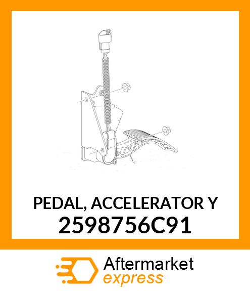 PEDAL, ACCELERATOR Y 2598756C91