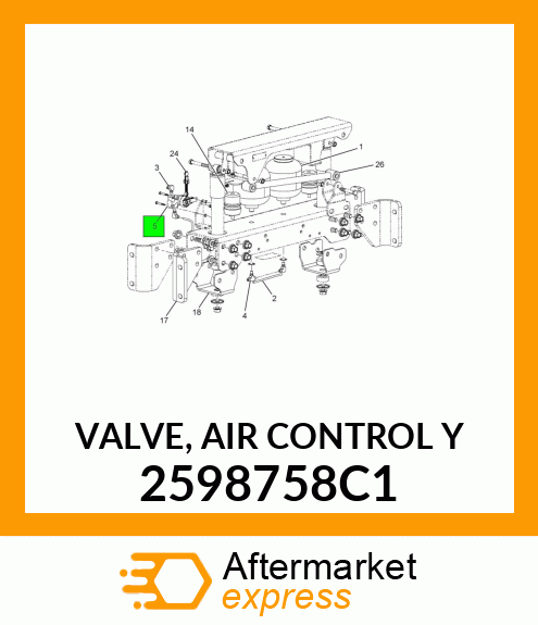 VALVE, AIR CONTROL Y 2598758C1