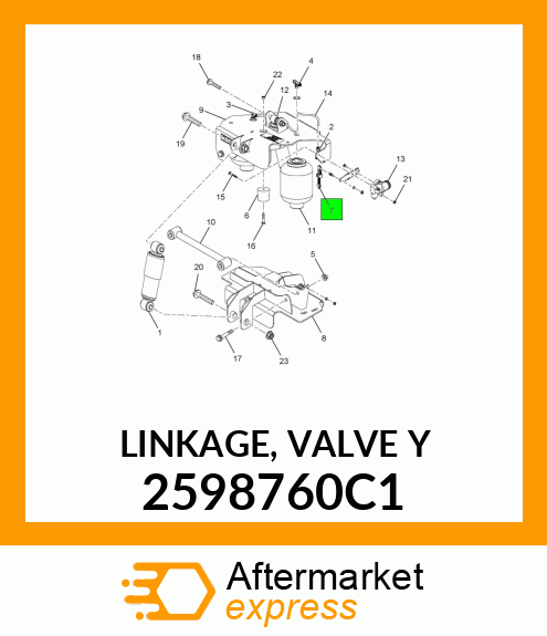 LINKAGE, VALVE Y 2598760C1