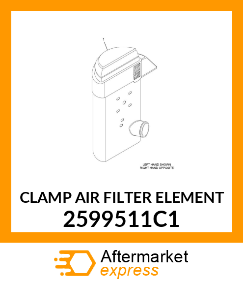 CLAMP AIR FILTER ELEMENT 2599511C1
