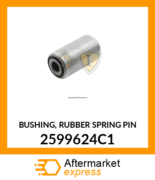 BUSHING, RUBBER SPRING PIN 2599624C1