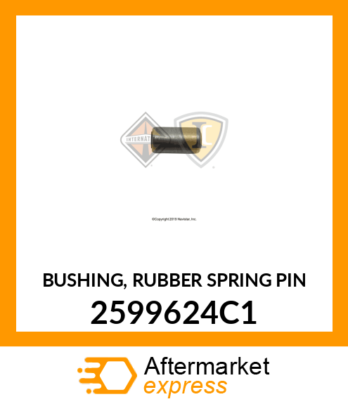 BUSHING, RUBBER SPRING PIN 2599624C1