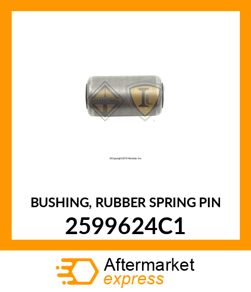 BUSHING, RUBBER SPRING PIN 2599624C1