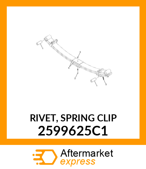 RIVET, SPRING CLIP 2599625C1