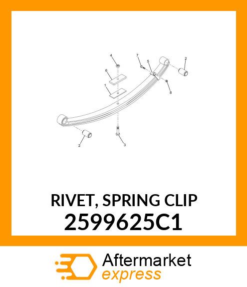 RIVET, SPRING CLIP 2599625C1