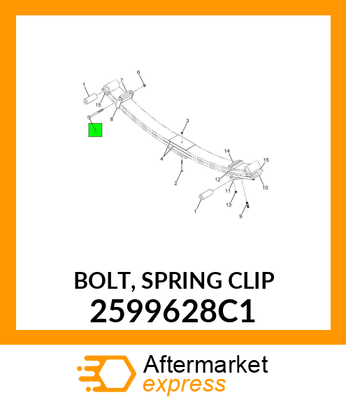 BOLT, SPRING CLIP 2599628C1