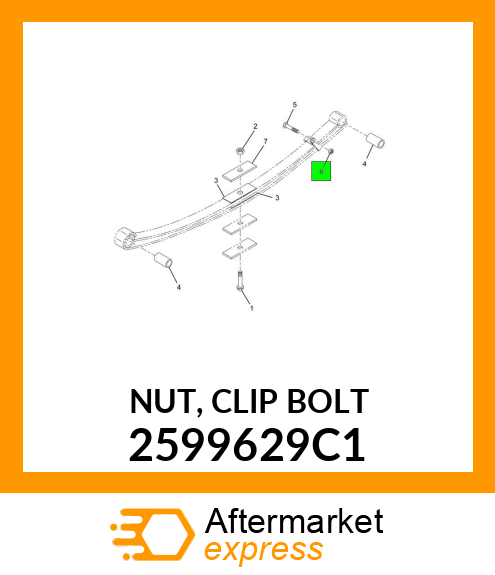 NUT, CLIP BOLT 2599629C1