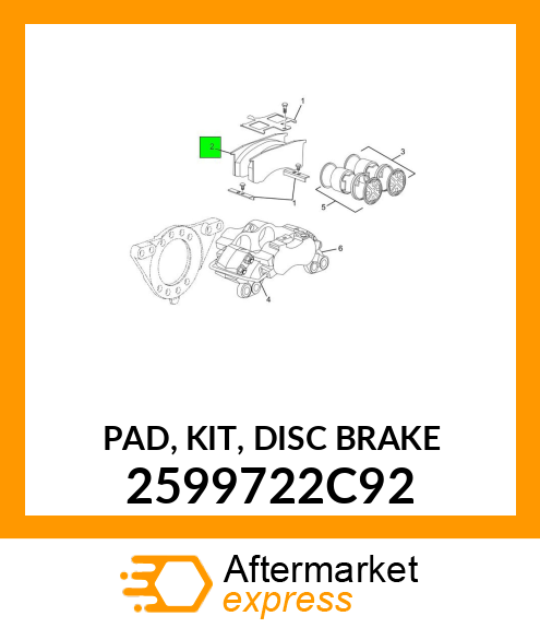 PAD, KIT, DISC BRAKE 2599722C92