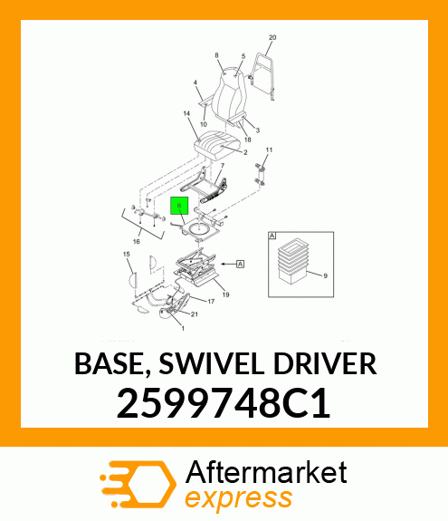 BASE, SWIVEL DRIVER 2599748C1