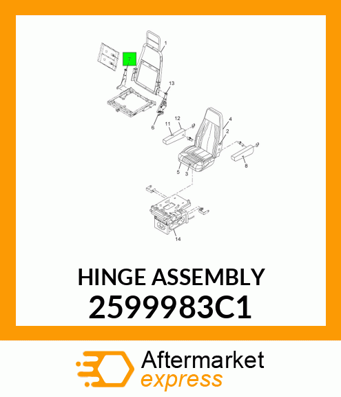 HINGE ASSEMBLY 2599983C1