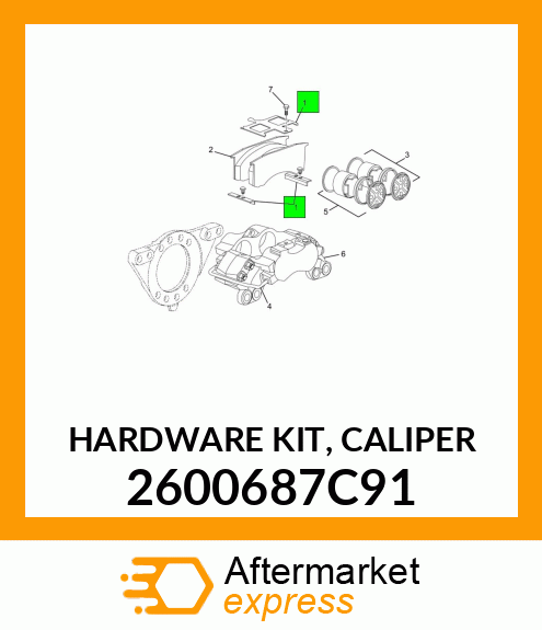 HARDWARE KIT, CALIPER 2600687C91