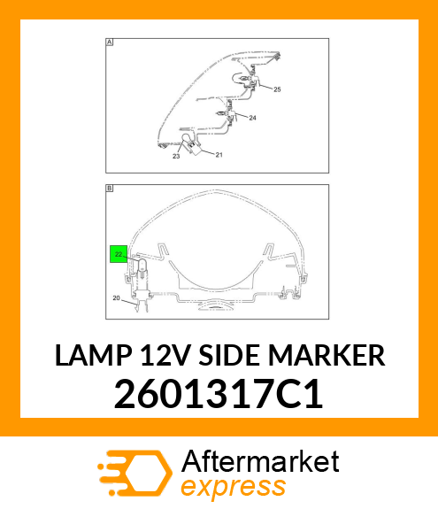 LAMP 12V SIDE MARKER 2601317C1
