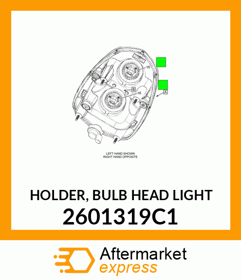 HOLDER, BULB HEAD LIGHT 2601319C1