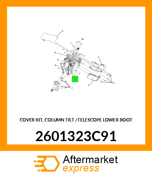 COVER KIT, COLUMN TILT /TELESCOPE LOWER BOOT 2601323C91