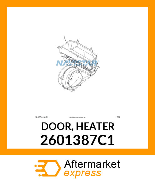 DOOR, HEATER 2601387C1