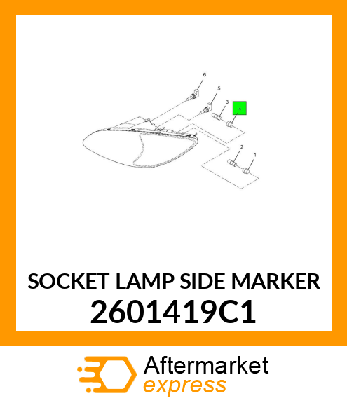 SOCKET LAMP SIDE MARKER 2601419C1