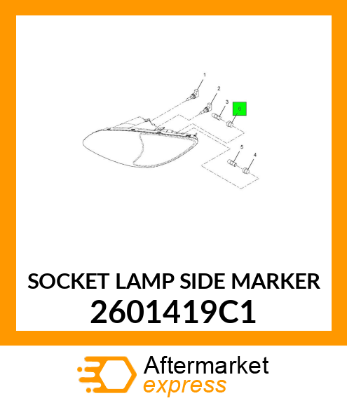 SOCKET LAMP SIDE MARKER 2601419C1