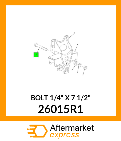 BOLT 1/4" X 7 1/2" 26015R1