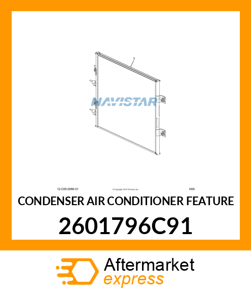 CONDENSER AIR CONDITIONER FEATURE 2601796C91