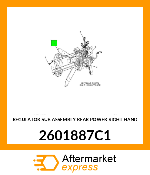 REGULATOR SUB ASSEMBLY REAR POWER RIGHT HAND 2601887C1