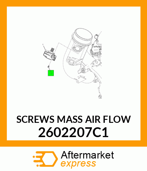 SCREWS MASS AIR FLOW 2602207C1