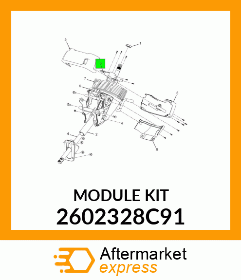 KIT, REPLACEMENT GAS SPRING TILT /TELESCOPING 2602328C91