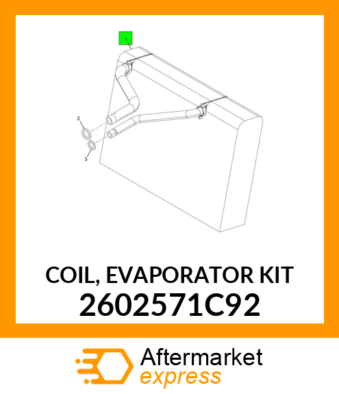 COIL, EVAPORATOR KIT 2602571C92