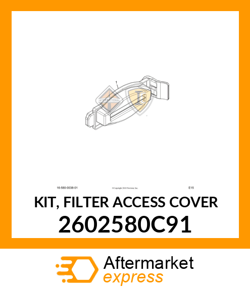 KIT, FILTER ACCESS COVER 2602580C91