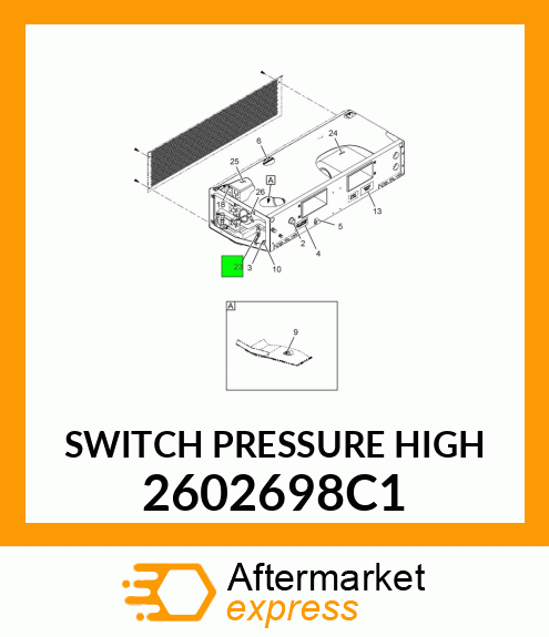 SWITCH PRESSURE HIGH 2602698C1