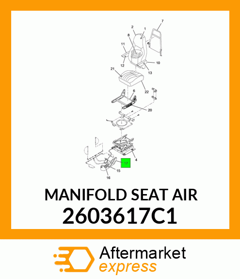 MANIFOLD SEAT AIR 2603617C1