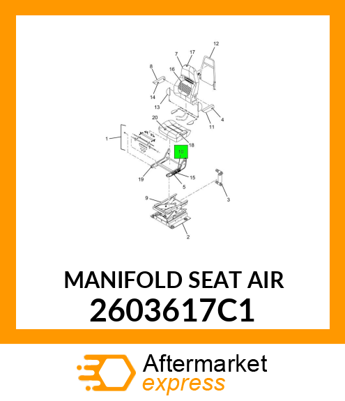 MANIFOLD SEAT AIR 2603617C1