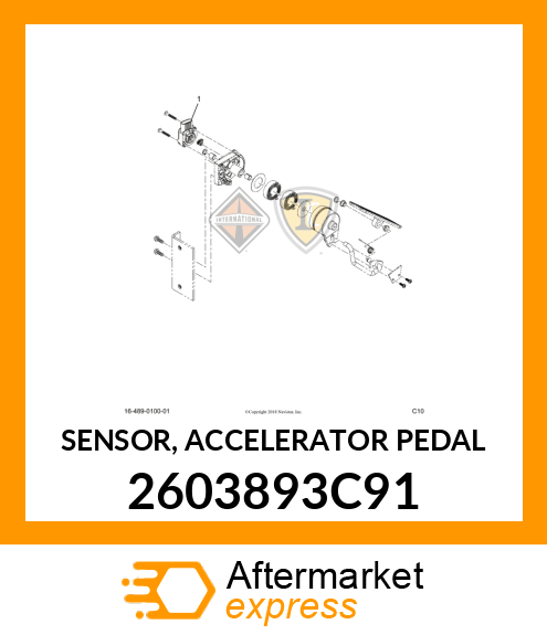 SENSOR, ACCELERATOR PEDAL 2603893C91