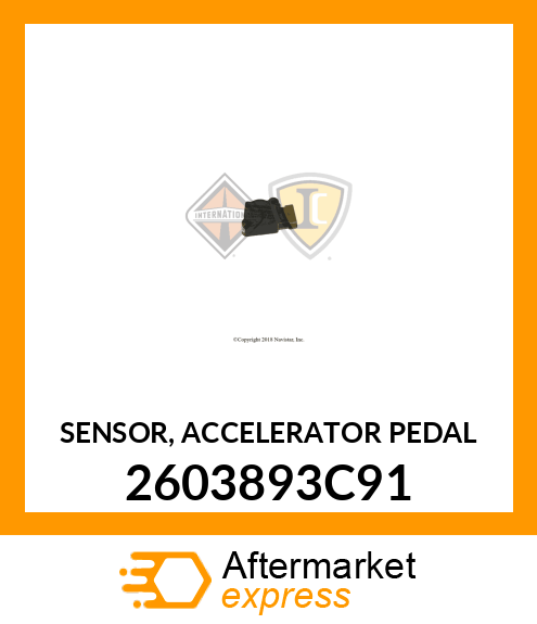 SENSOR, ACCELERATOR PEDAL 2603893C91