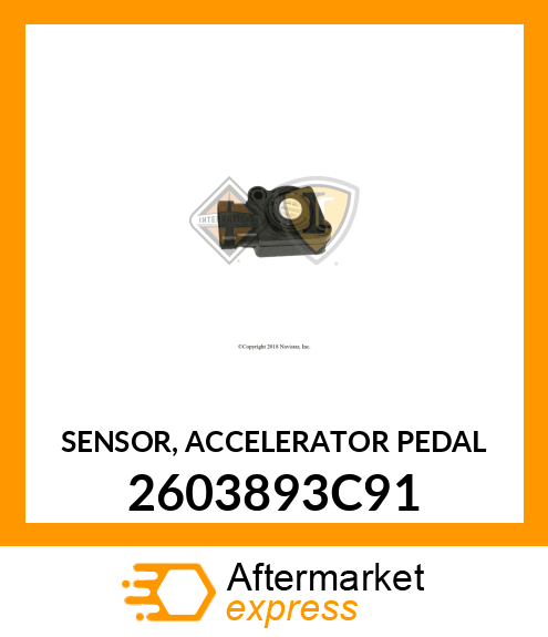 SENSOR, ACCELERATOR PEDAL 2603893C91