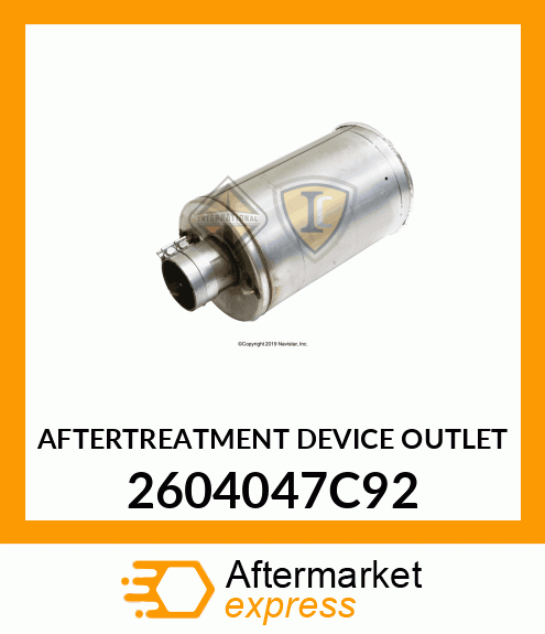 AFTERTREATMENT DEVICE OUTLET 2604047C92