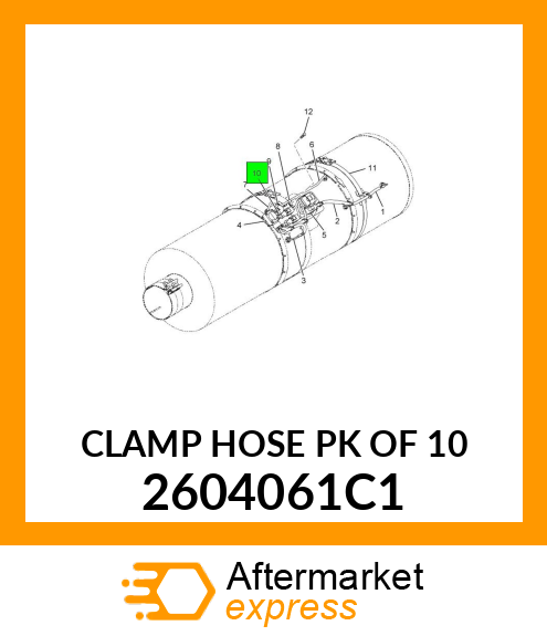 CLAMP HOSE PK OF 10 2604061C1