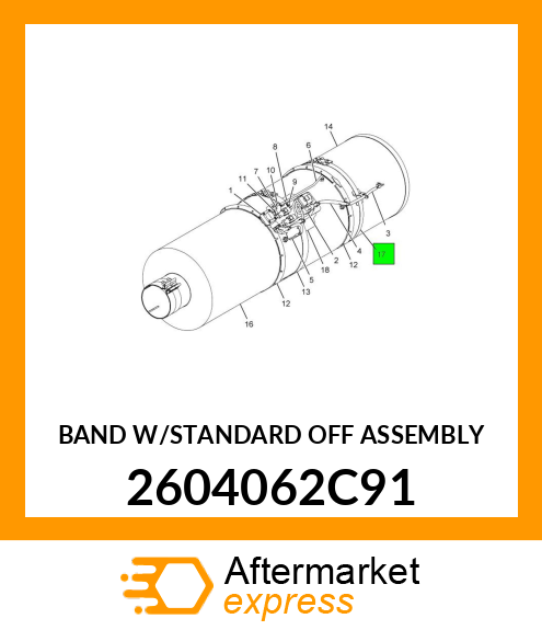 BAND W/STANDARD OFF ASSEMBLY 2604062C91