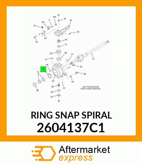 RING SNAP SPIRAL 2604137C1