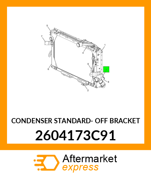 CONDENSER STANDARD- OFF BRACKET 2604173C91