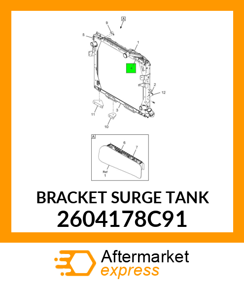 BRACKET SURGE TANK 2604178C91