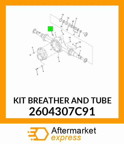 KIT BREATHER AND TUBE 2604307C91